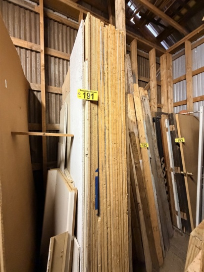 Lot: 5-Sheets Assorted Plywood, Sheetrock
