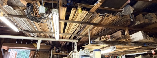 Lot Of Assorted Molding & Trim Board On Rafters