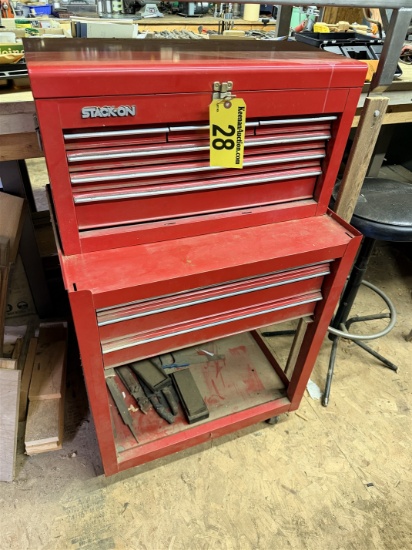 Stackon 8-Drawer Roller Tool Cabinet & Contents: