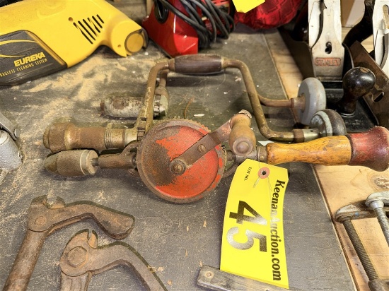 Lot: 3-Antique Hand Crank Drills