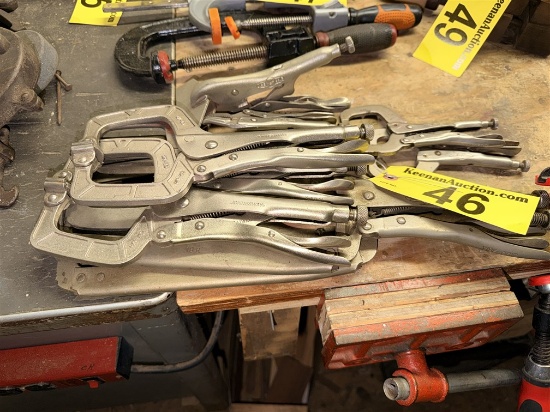 (8) Assorted Vise Grip Welding Clamps