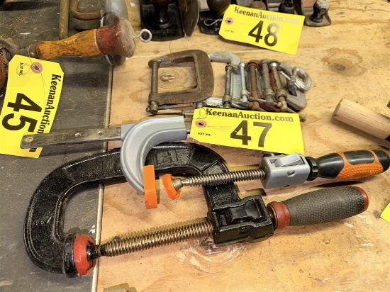 (10) Assorted C-Clamps