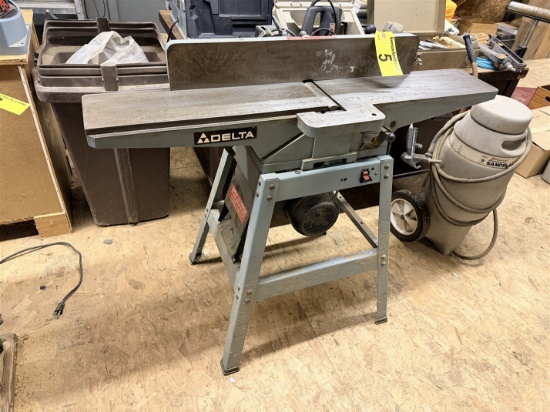 DELTA 37-160 JOINTER, S/N: W9823, 46" TABLE
