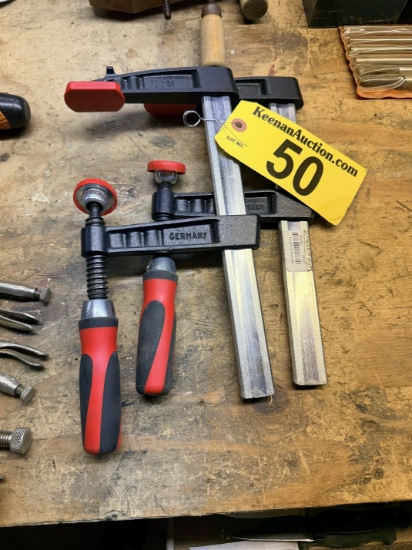 (2) Reversible Aluminum Bar Clamps