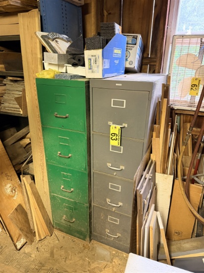 Bid Price X 2 - (2) 4-Drawer Files, Cole & Keystone