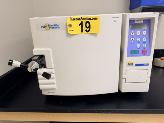 VWR SCIENTIFIC PRODUCTS MODEL AS12 AUTOCLAVE