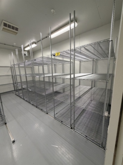 BID PRICE X 7 - (7) ULINE 6'X2'X8'H WIRE STORAGE RACKS