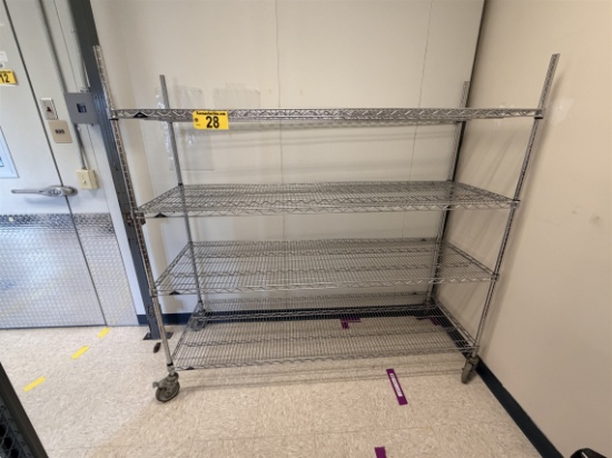 METRO 6'X2'X69"H WIRE STORAGE RACK
