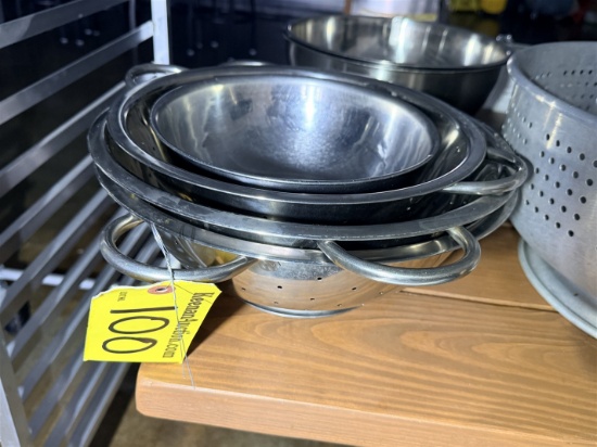 LOT: 4-ASSORTED STRAINERS