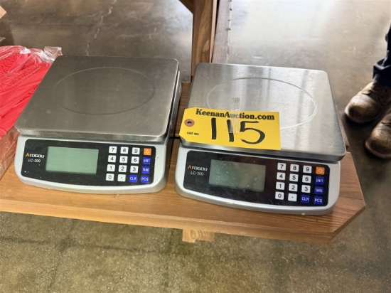 BID PRICE X 2 - (2) ATOGOLI LC-300 PORTION SCALES