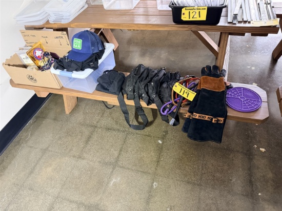 Lot Of Assorted Dog Training Accessories, Gloves, Apparel