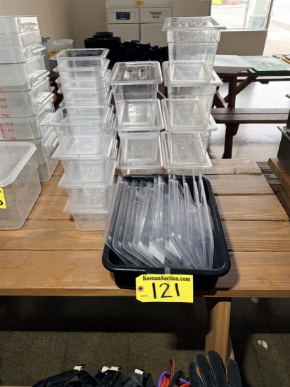 22-Plastic Food Storage Containers W/ Lids