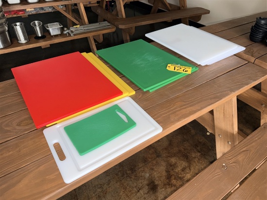 Bid Price X 12 - (12) Assorted Size Poly Cutting Boards