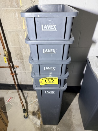 Bid Price X 5 - (5) Slim Can Waste Bins