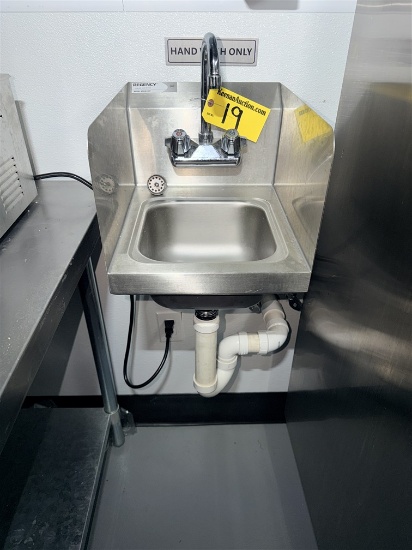 REGENCY 600HS12SP STAINLESS STEEL 12" HAND SINK