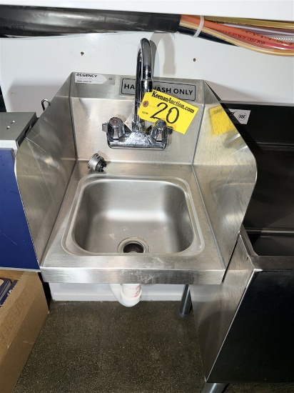 REGENCY 600HS12SP STAINLESS STEEL 12" HAND SINK