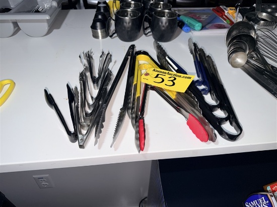 22-Assorted Kitchen & Bartending Tongs