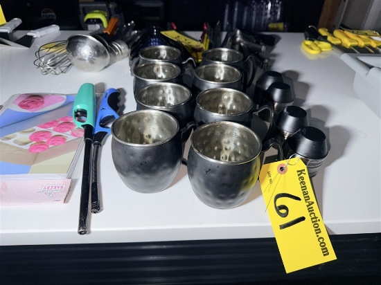 Lot: 8-Acopa Mule Cups, 40-Condiment Cups
