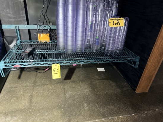 METRO 48" WALL MOUNT WIRE STORAGE SHELF