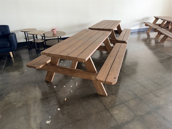 BID PRICE X 4 - (4) 6' PICNIC TABLES