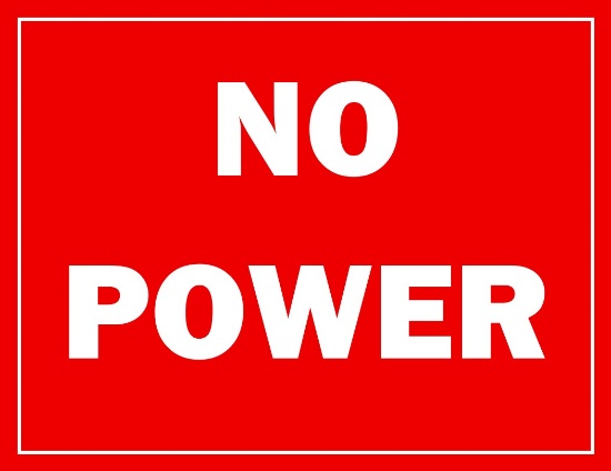 No Power At Auction Site