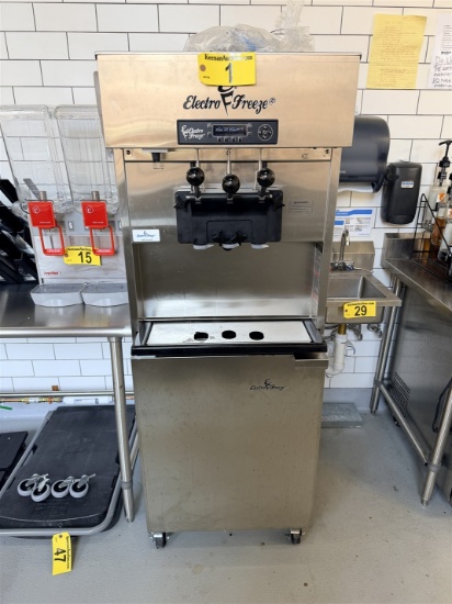 ELECTRO-FREEZE GES-5099-237 2-FLAVOR SOFT SERVE ICE CREAM MACHINE