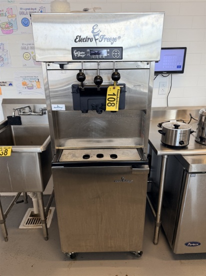 ELECTRO-FREEZE GES-5099-237 2-FLAVOR SOFT SERVE ICE CREAM MACHINE