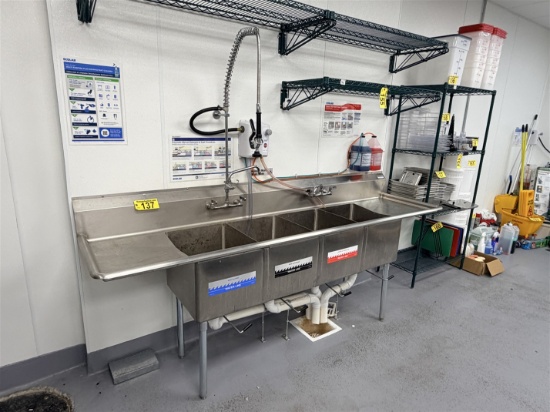 NBR EQUIPMENT 4-COMPARTMENT S/S SINK