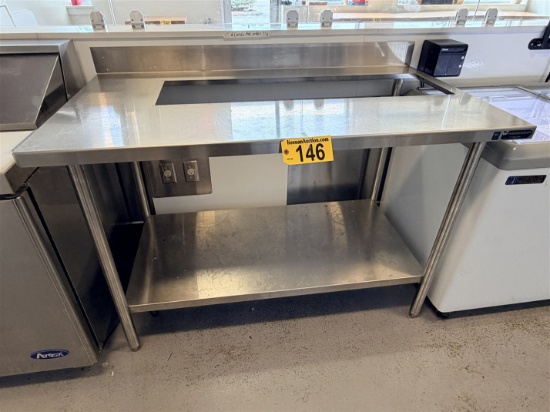 Wasserstrom 54" X 30" S/S Granola Table