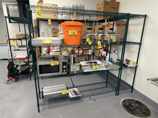 Focus 4-Shelf Green Epoxy Wire Kitchen Rack