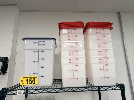 BID PRICE X 11 - (11) ASSORTED INGREDIENT BINS