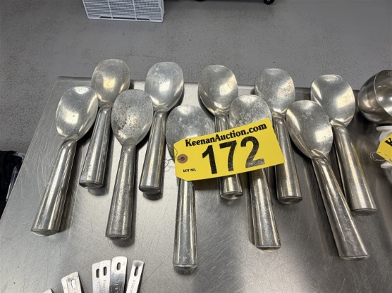 BID PRICE X 10 - (10) S/S ICE CREAM SPADES