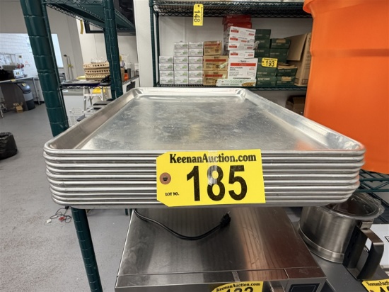 BID PRICE X 10 - (10) FULL SIZE ALUMINUM SHEET PANS