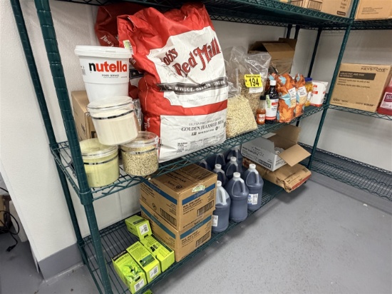 LOT OF ASSORTED COFFEE/TEA CONDIMENTS, KITCHEN INGREDIENTS