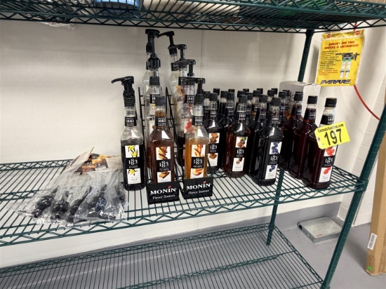 Lot: (2) Monin 4-Tier Syrup Racks, Model P585