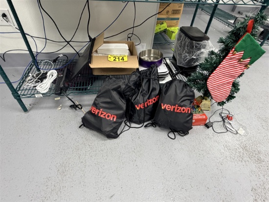 LOT OF ASSORTED OFFICE SUPPLIES ON 1-SHELF:
