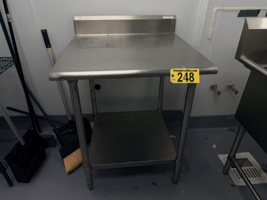 NBR EQUIPMENT 30" X 30" S/S TABLE