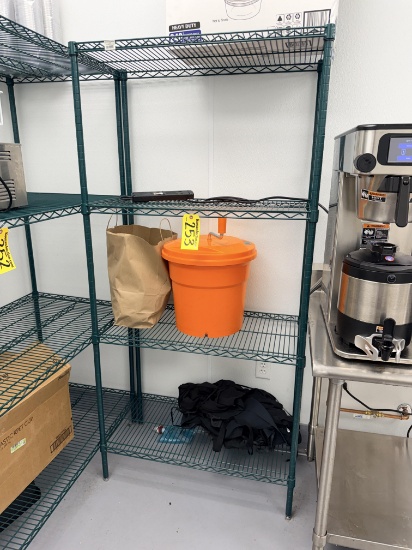 Focus 4-Shelf Green Epoxy Wire Kitchen Rack