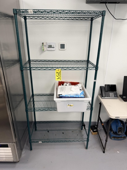 Focus 4-Shelf Green Epoxy Wire Kitchen Rack