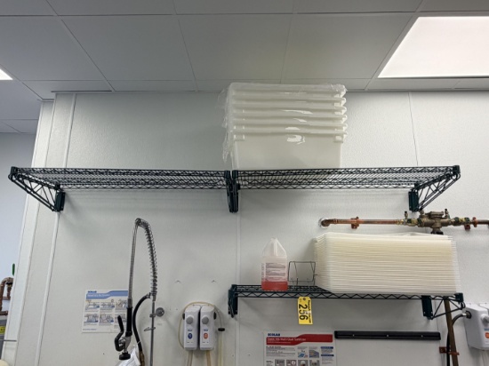 BID PRICE X 3 - (3) FOCUS 48" WALL MOUNT STORAGE SHELVES