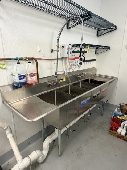 NBR EQUIPMENT 4-COMPARTMENT S/S SINK