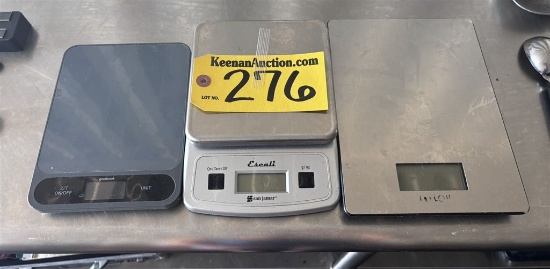 BID PRICE X 3 - (3) ASSORTED PORTION SCALES: