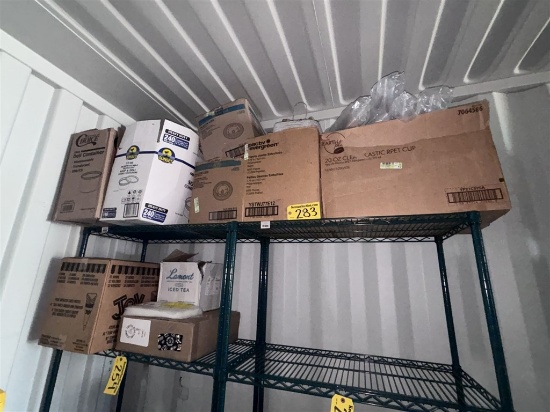 LOT OF ASSORTED TAKE-OUT CONTAINERS, DISPOSABLE SERVEWARE:
