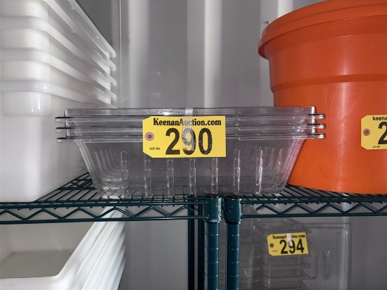 BID PRICE X 3 - (3) 26" X 18" FOOD STORAGE COLANDERS
