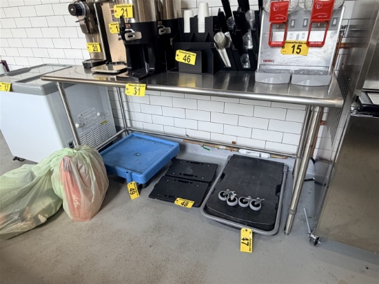 NBR EQUIPMENT 6' X 30" S/S TABLE