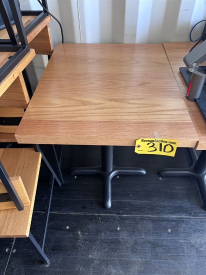 BID PRICE X 2 - (2) 30" X 24" PEDESTAL DINING TABLES