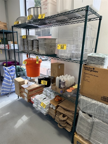 FOCUS 4-SHELF GREEN EPOXY WIRE KITCHEN RACK