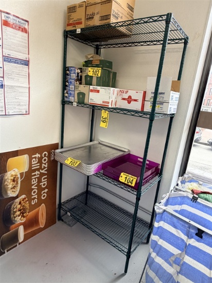 FOCUS 4-SHELF GREEN EPOXY WIRE KITCHEN RACK