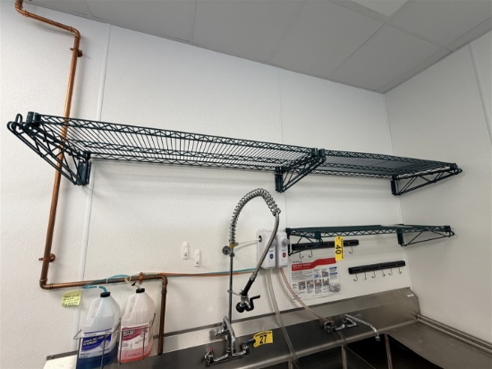BID PRICE X 3 - (3) FOCUS 48" WALL MOUNT SHELVES