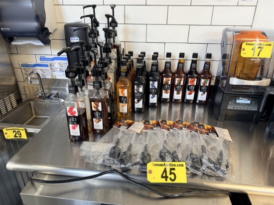 LOT: (2) MONIN 4-TIER SYRUP RACKS, MODEL P585